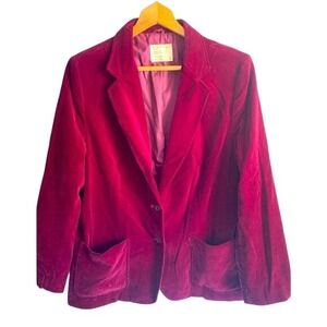 DC Vintage red unisex blazer medium/40 formal party attire lush pockets button